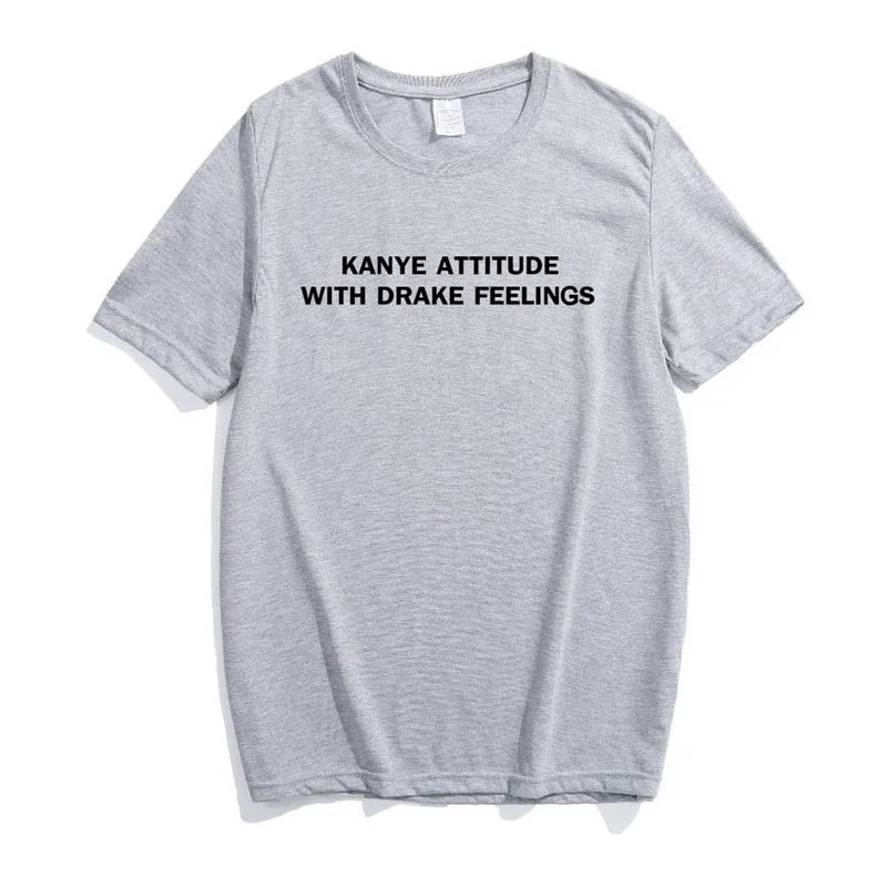 2018 Летняя женская футболка с надписью Drake Feelings хлопковая забавная для девушек топ