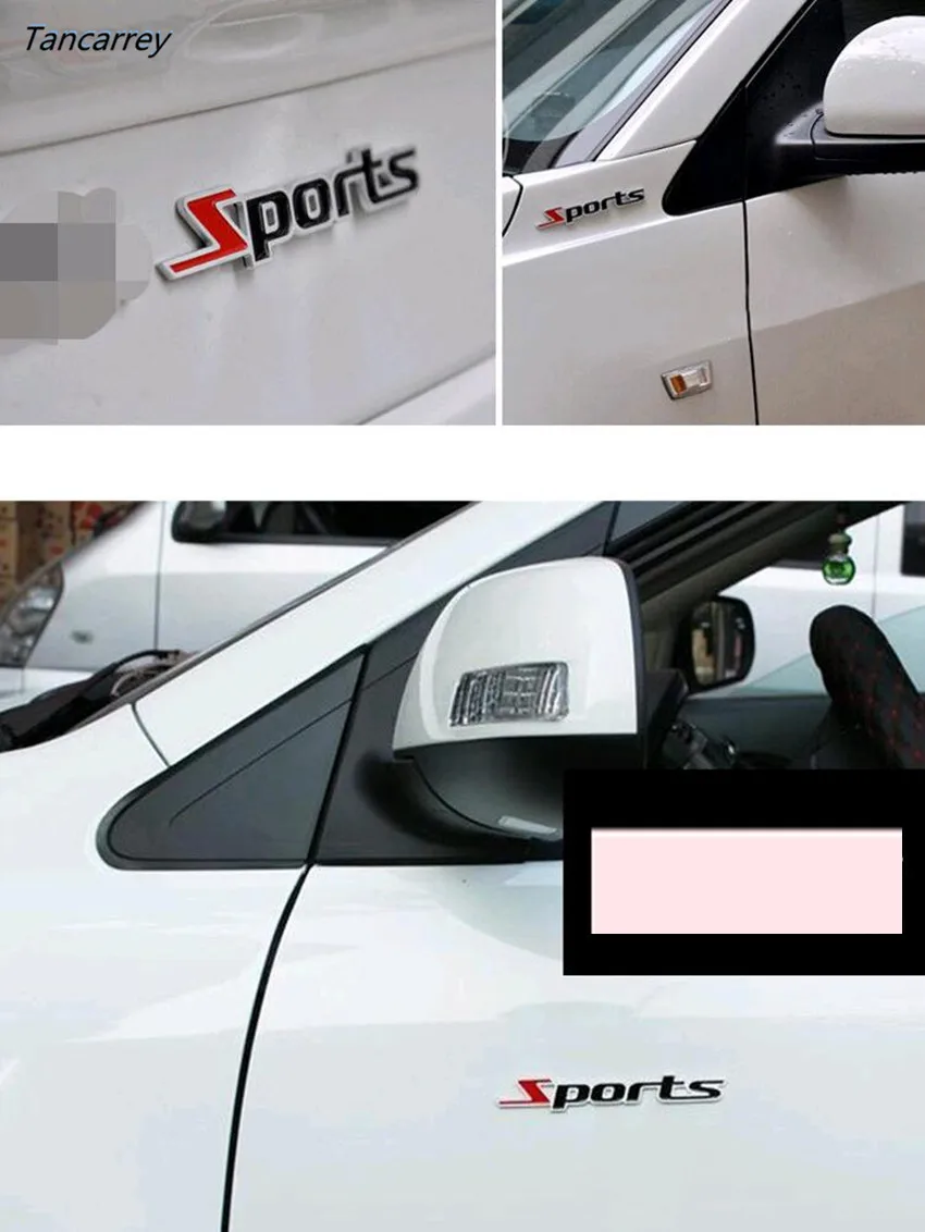 Новые Популярные автомобильные стильные 3D металлические спортивные наклейки