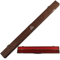 cuesoul mdf structure two compartment center joint billiard pool cue case black and brown color