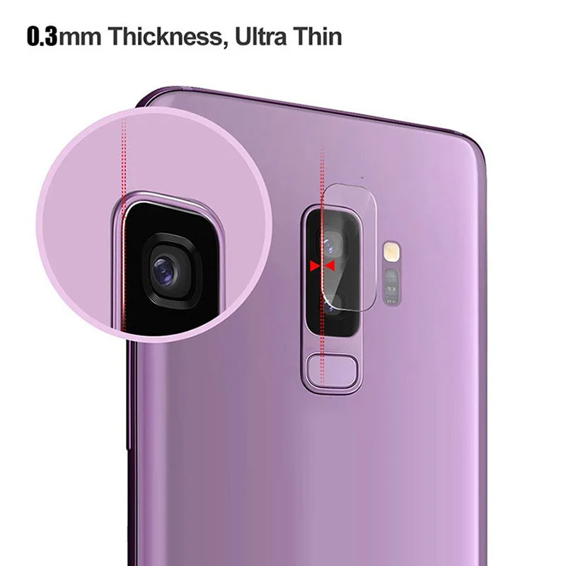 2 шт. задняя камера закаленное стекло пленка для Samsung A7 A9 2018 чехол аксессуары