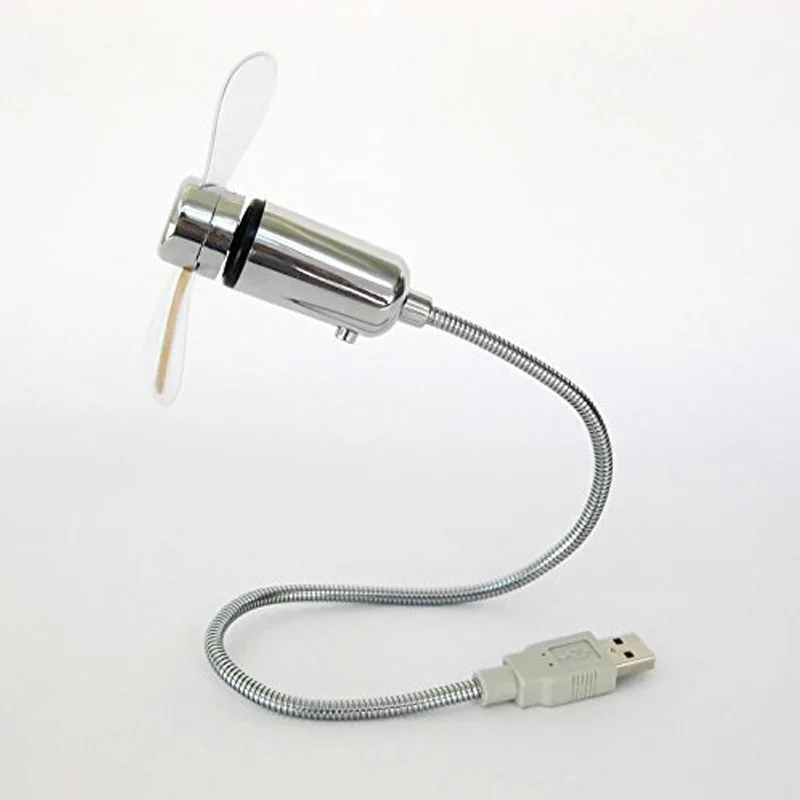 Мини USB вентилятор гаджеты гибкий гусиная шея светодиодный светильник USB Охлаждение мигающий температурный дисплей вентилятор для ПК ноутбук Настольный