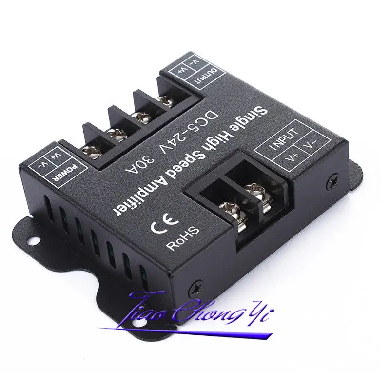 DC5 24V 30A Одиночный усилитель одноцветный светодиодный ретранслятор данных для