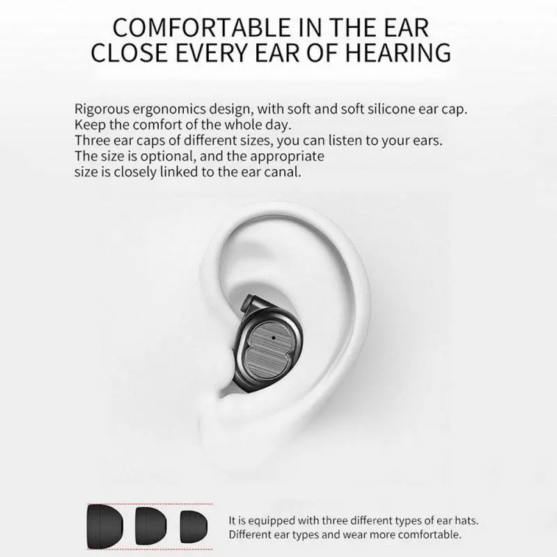 Модный внешний вид Bluetooth 5 0 спортивная водонепроницаемая беспроводная гарнитура