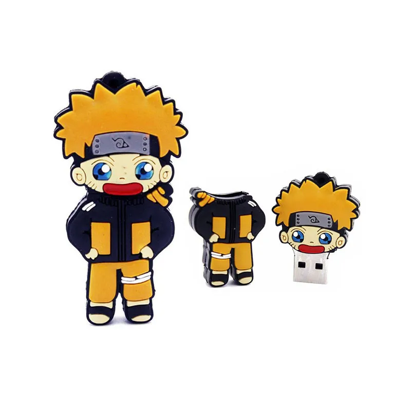 Флешки animado мультфильм милый Naruto Саске ниндзя Флеш накопитель 4 GB 8 16 32G 64G 128G memory stick