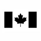 17,2 см * 8,5 см Рисунок канадского флага, модная Автомобильная виниловая наклейка, Стайлинг автомобиля, черныйсеребристый цвет