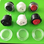 DC AC 6A250V KCD1 2PIN 20 мм OnOff SPST G149Y круглый Кулисный переключатель, водонепроницаемая крышка, автомобильный приборная панель, трек, дропшиппинг