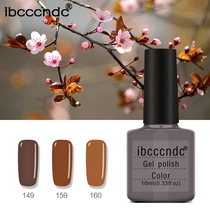 10 мл Коричневая серия цветов Гель лак для ногтей отмачиваемый УФ светодиодный