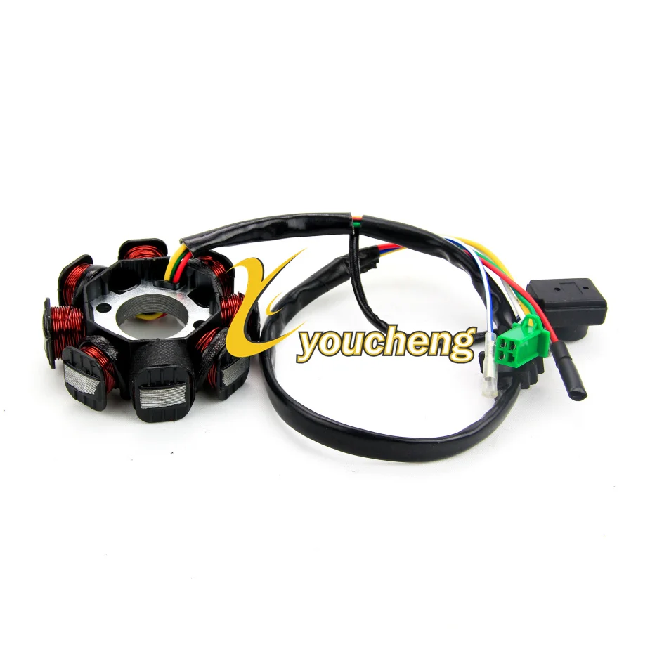 8 Катушек статор переменного тока GY6 125 куб. См 150 152QMI 157QMJ|Зажигание мотоцикла| |