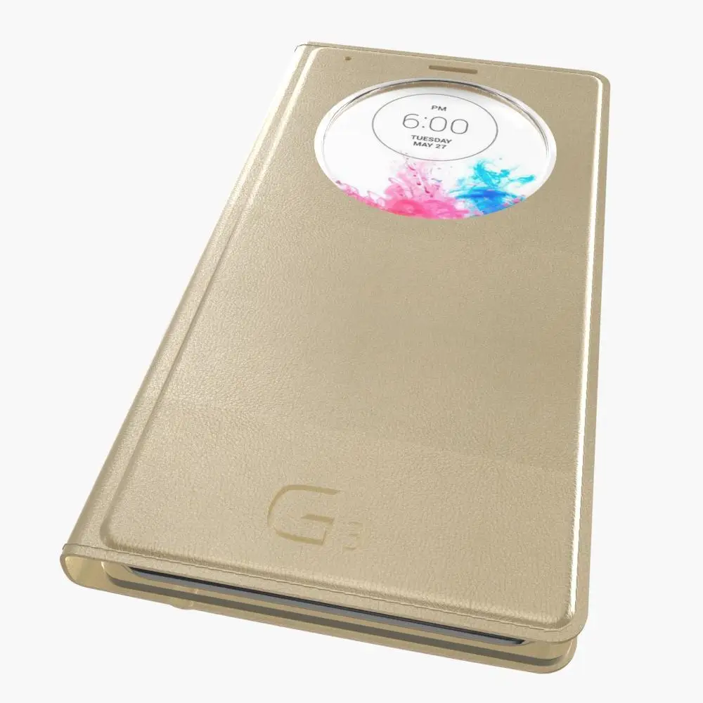 Функция автоматического отключения для LG G3 D850 D851 D855 чехол с умным окошком для просмотра откидной кожаный чехол-накладка на заднюю панель