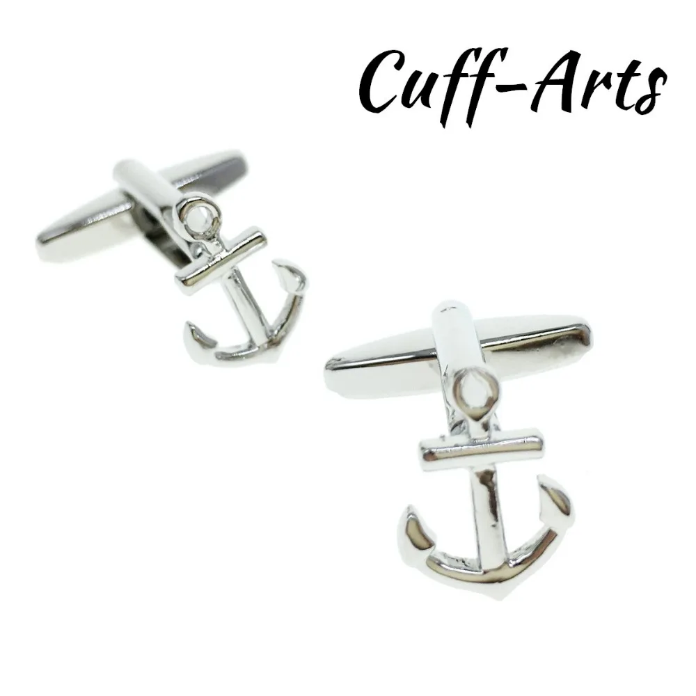 

Cuffarts Ship Anchor Cufflinks Gentleman 2018 Men Cuff Links Jewelry Fashion Gifts Vintage Cufflinks High Quality C20116