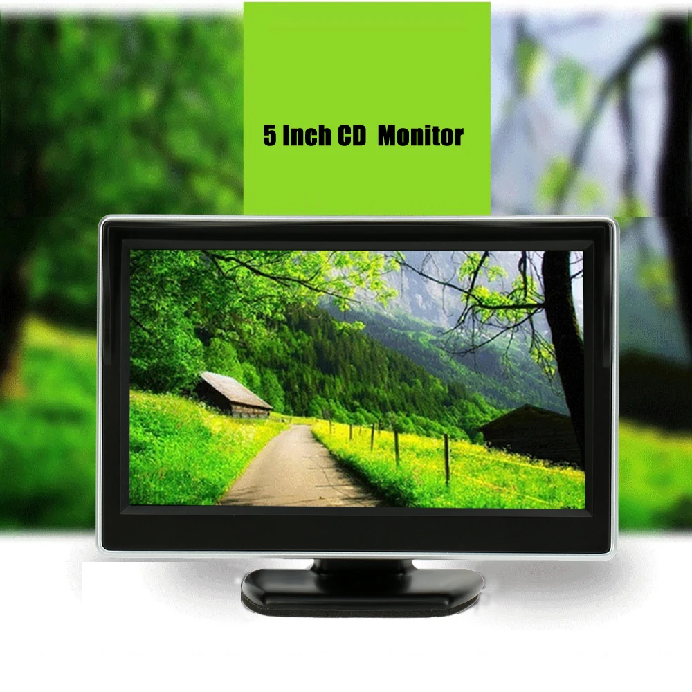 5 0 дюймовый автомобильный монитор TFT LCD 800*480 цветной экран 16:9 2 сторонний видеовход