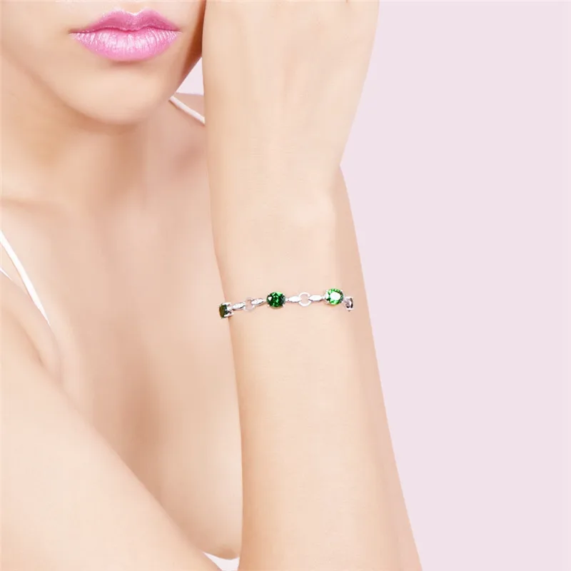 Браслеты из серебра 8 99 пробы с изумрудами 925 г|bracelets & bangles|bracelet brandbracelet bracelet |