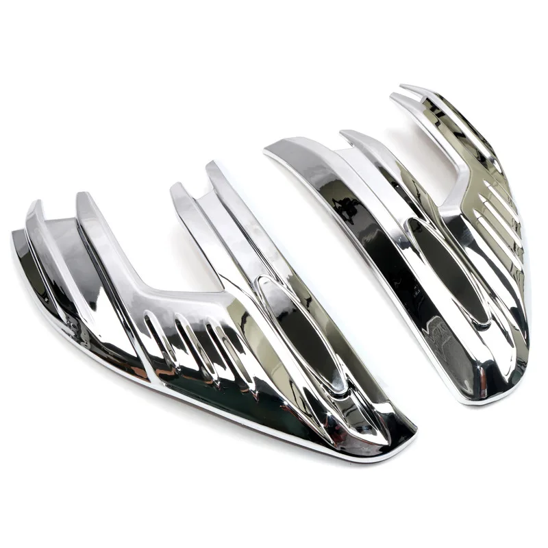 chromed (b model) Подходит для Toyota Hilux Revo 4 Doors ABSCar, аксессуары, передний головной светильник, налобный фонарь, светильник с ушками, декоративная отделка, 2 шт - Название цвета: chromed (b model)