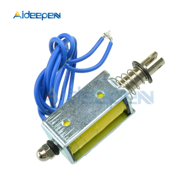 ZYE1 0530 катушка соленоида с открытой рамой DC 12V 1A 10 мм ход Mayitr миниатюрный толкатель