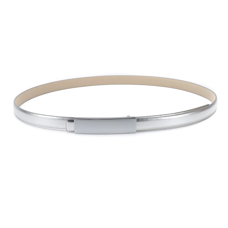 1.5cm Wide 2021 New Fashion Genuine Leather Womens Slim Thin Waist Belt cinturones mujer cintos para as mulheres femininos