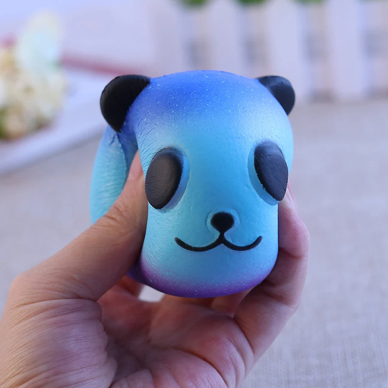 Kawaii Galaxy крем с голубой пандой ароматизированный Jumbo мягкое медленное нарастающее