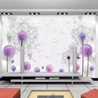 Пользовательские обои любого размера 3D современный Одуванчик бабочка фото настенная Ткань Гостиная Спальня украшение дома настенная живопись