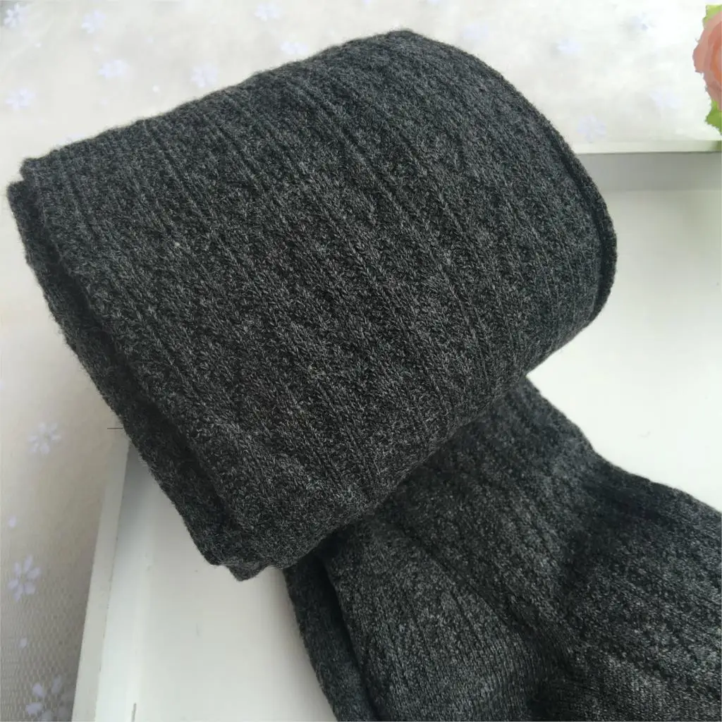 dark gray Осенне-зимние колготки для девочек, чулки, плотные детские теплые чулки, хлопковые тонкие колготки ярких цветов для детей 2-10 лет - Цвет: dark gray