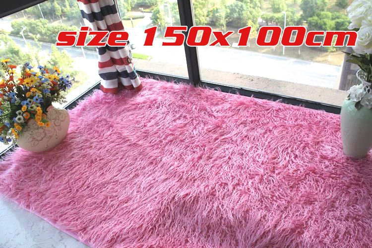 

Shaggy Faux Fur Carpet Bedroom Carpet Carpet Mat Window carpet 150x100cm Free shipping
