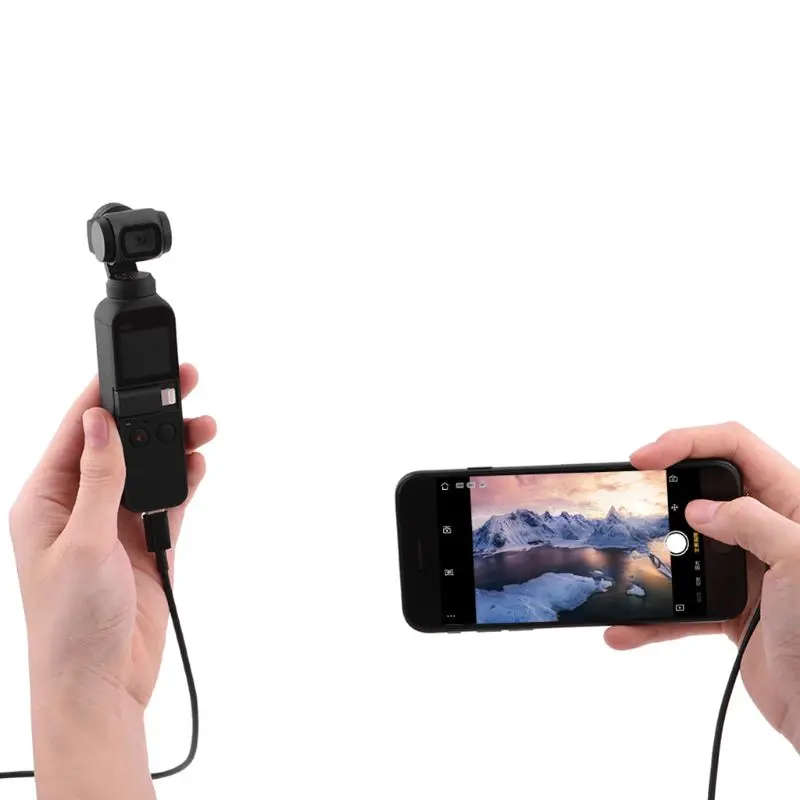 Удлинительный кабель Type-C для зарядного устройства Micro-USB/Type-C DJI OSMO Карманный