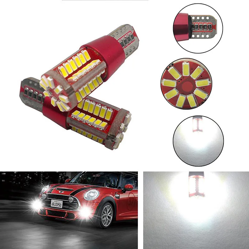 

2pcs/set T10 501 194 W5W 3014 57LED Car Canbus Error Free Light Bulb White