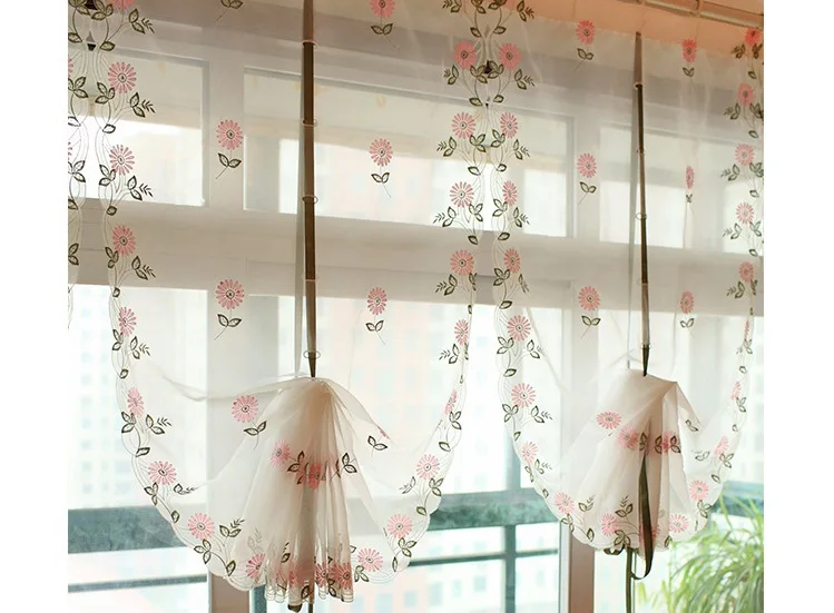 1 шт. вуаль из полиэстера с вышитой ромашкой в римском стиле для дома европейском