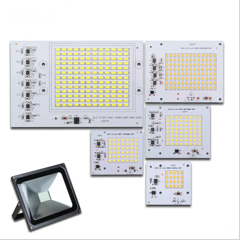Светодиодные лампы COB чиповая лампа 220 В 90 Вт 50 30 20 10 вход 5730SMD интеллектуальный IC