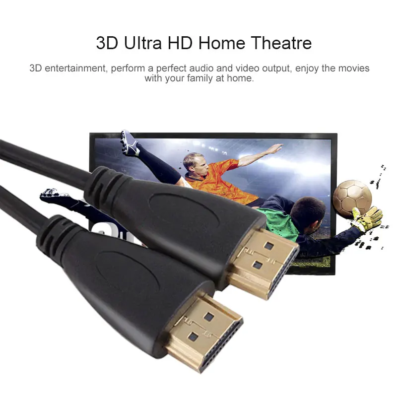 HDMI кабель Male 1 4 1080P 3D видео кабели высокоскоростной позолоченный штекер 3 фута 9