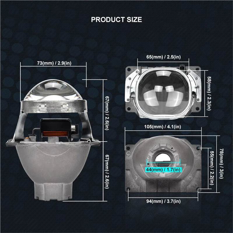 Q5 H7 3 0 дюймов HID Ксеноновые Светодиодные фары Bi Xenon полностью металлический