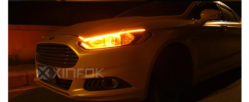 Водонепроницаемый последовательный поток сигнала поворота автомобиля СИД DRL Белый Красный лед-синий дневной свет дневные ходовые огни