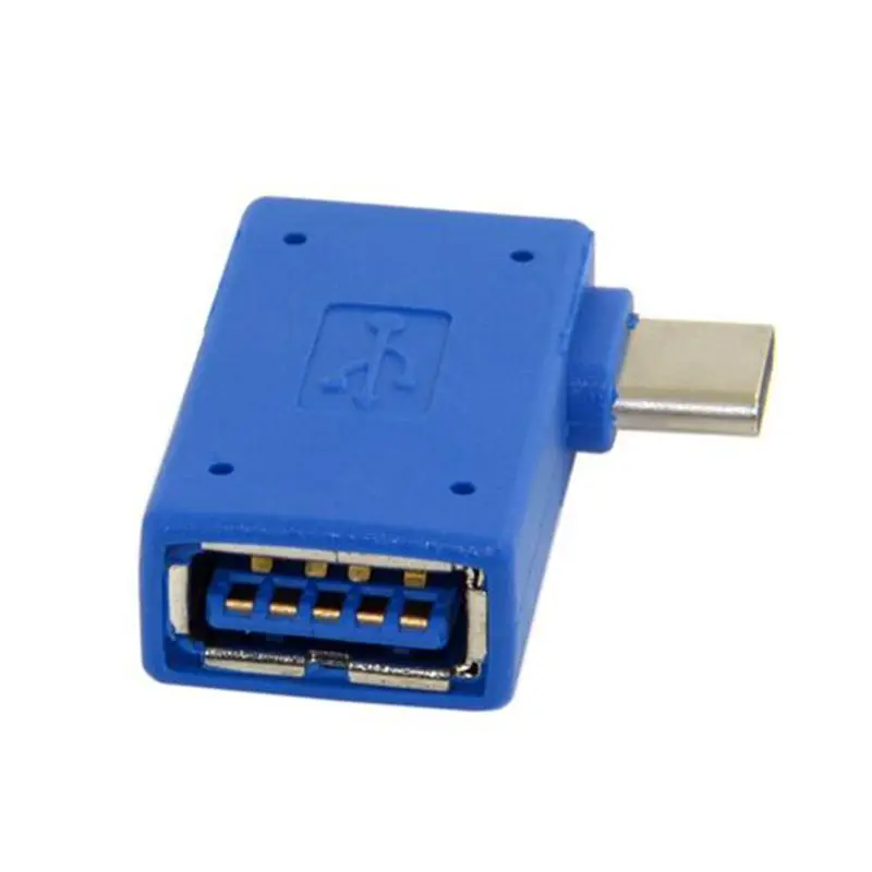 10pcsUSB-C Тип C USB2.0 Женский OTG адаптер Разъем 90 градусов прямоугольный налокотник