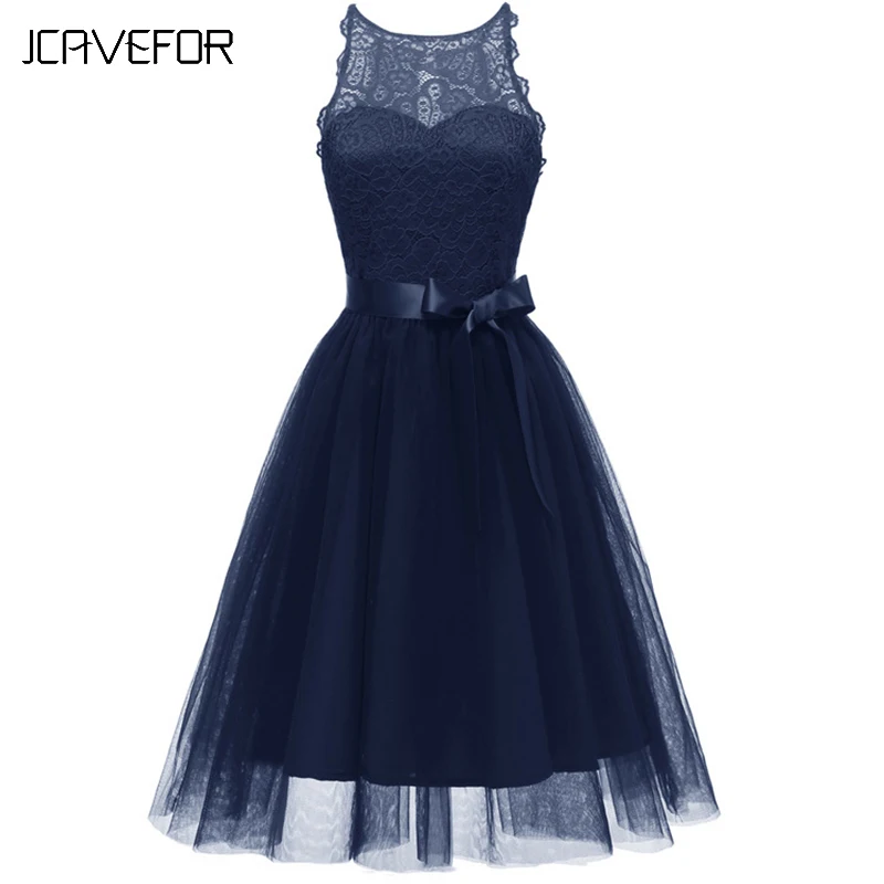 2020 летнее женское винтажное кружевное платье элегантное с круглым вырезом без