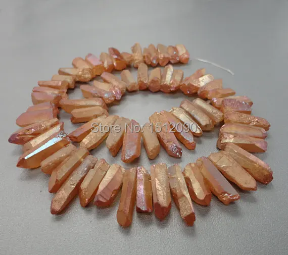 63 шт./нитка подвеска из натурального мистического титанового кварцевого