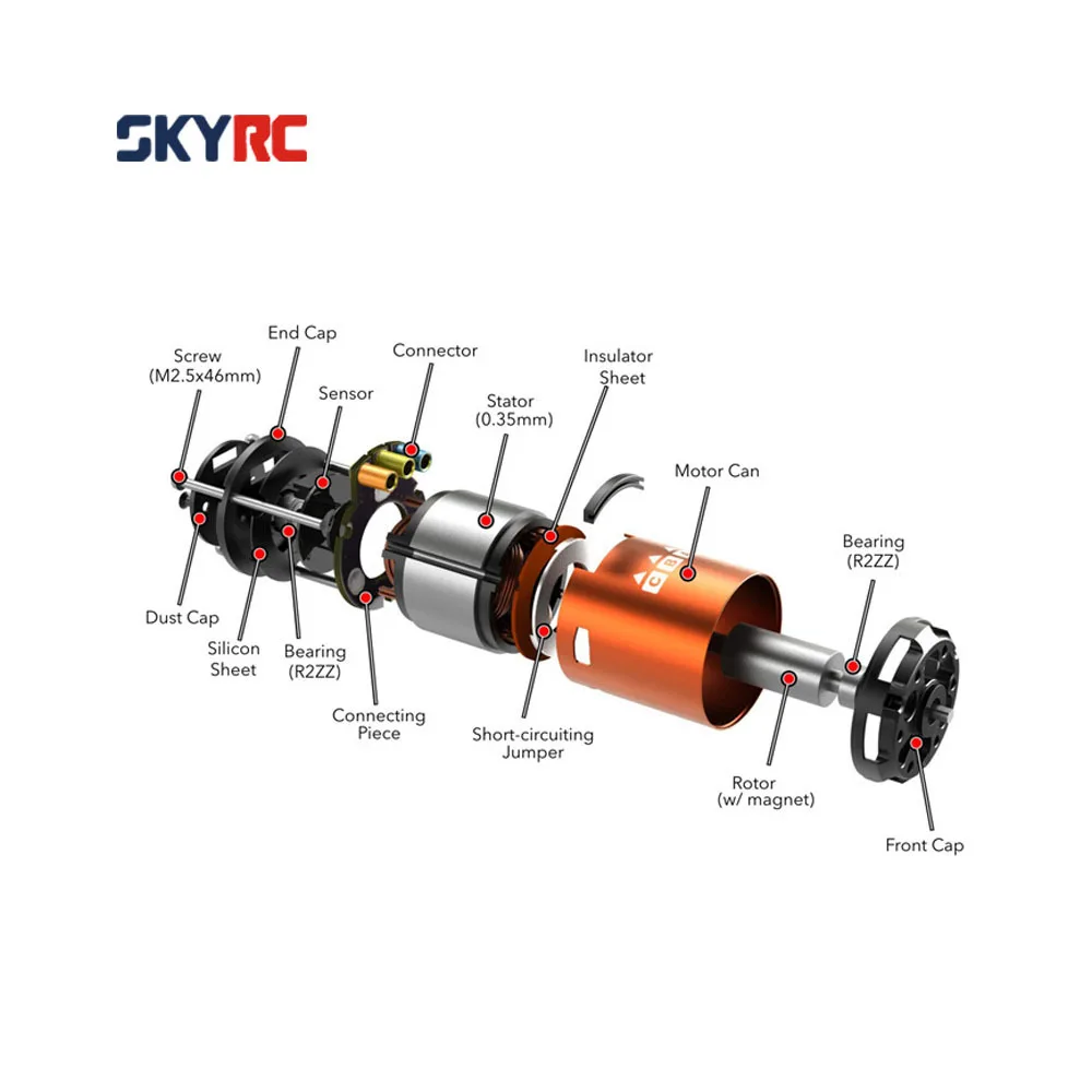 SkyRC 4000KV 8 5 T 2 P & CS60 60A бесщеточный сенсорный двигатель и ESC светодиодный программы