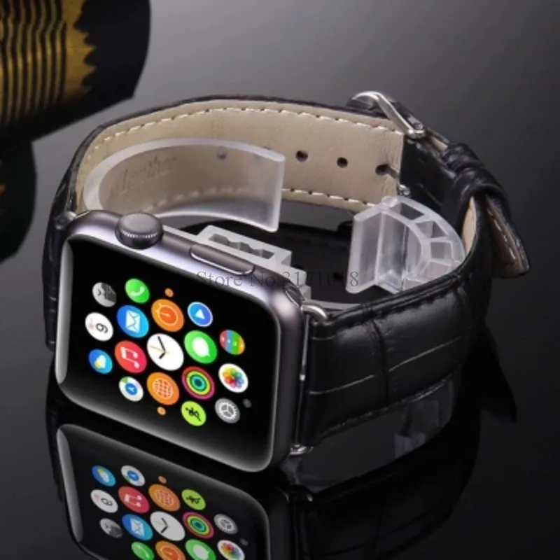Кожаный ремешок для часов Apple Watch Band 4 серии 3 2 5 40 мм 44 38 42 спортивный сменный