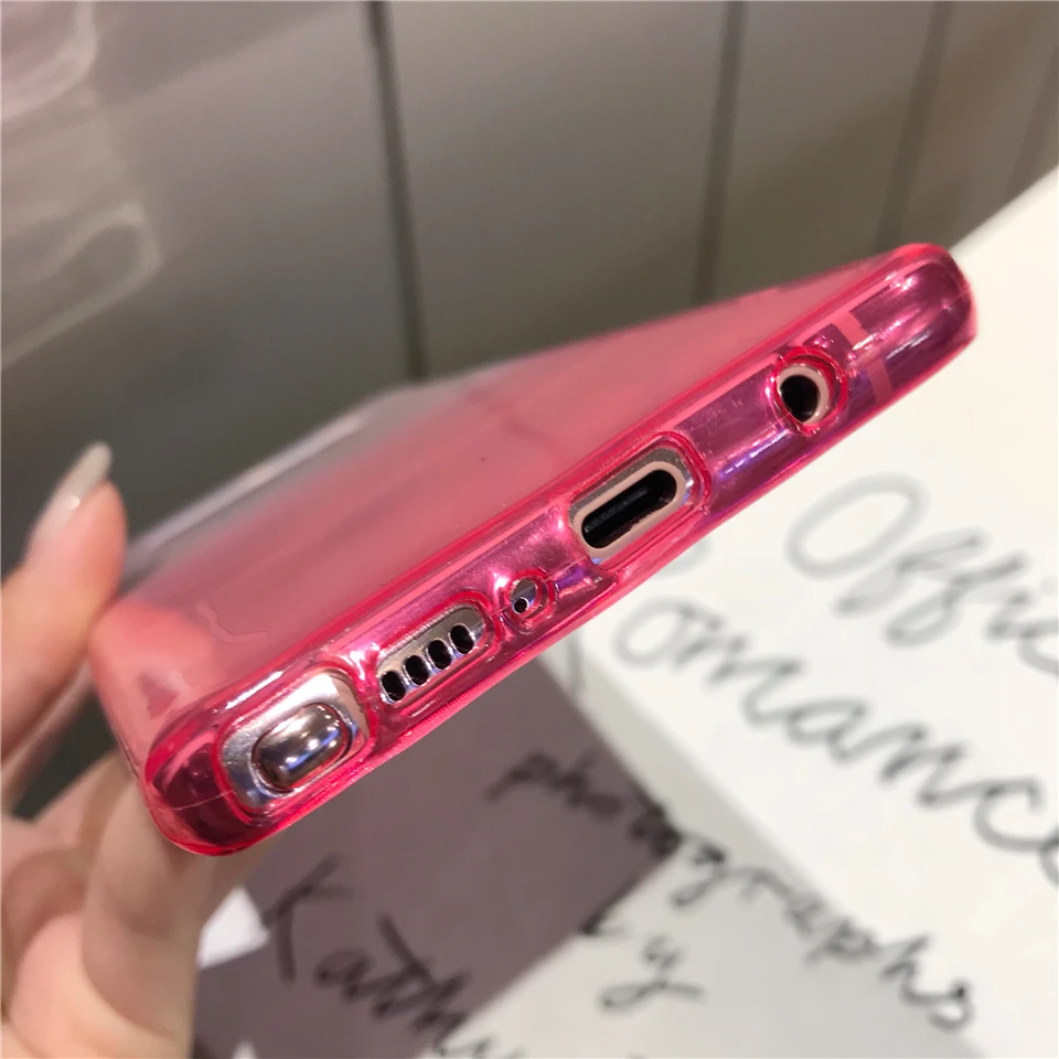 Gradient Case For Samsung Galaxy S10 S10E Note 9 8 S8 Plus S9 A10 A30 A40 A50 A60 A70 M10 M20 M30 Phone Cases TPU Soft Cover |
