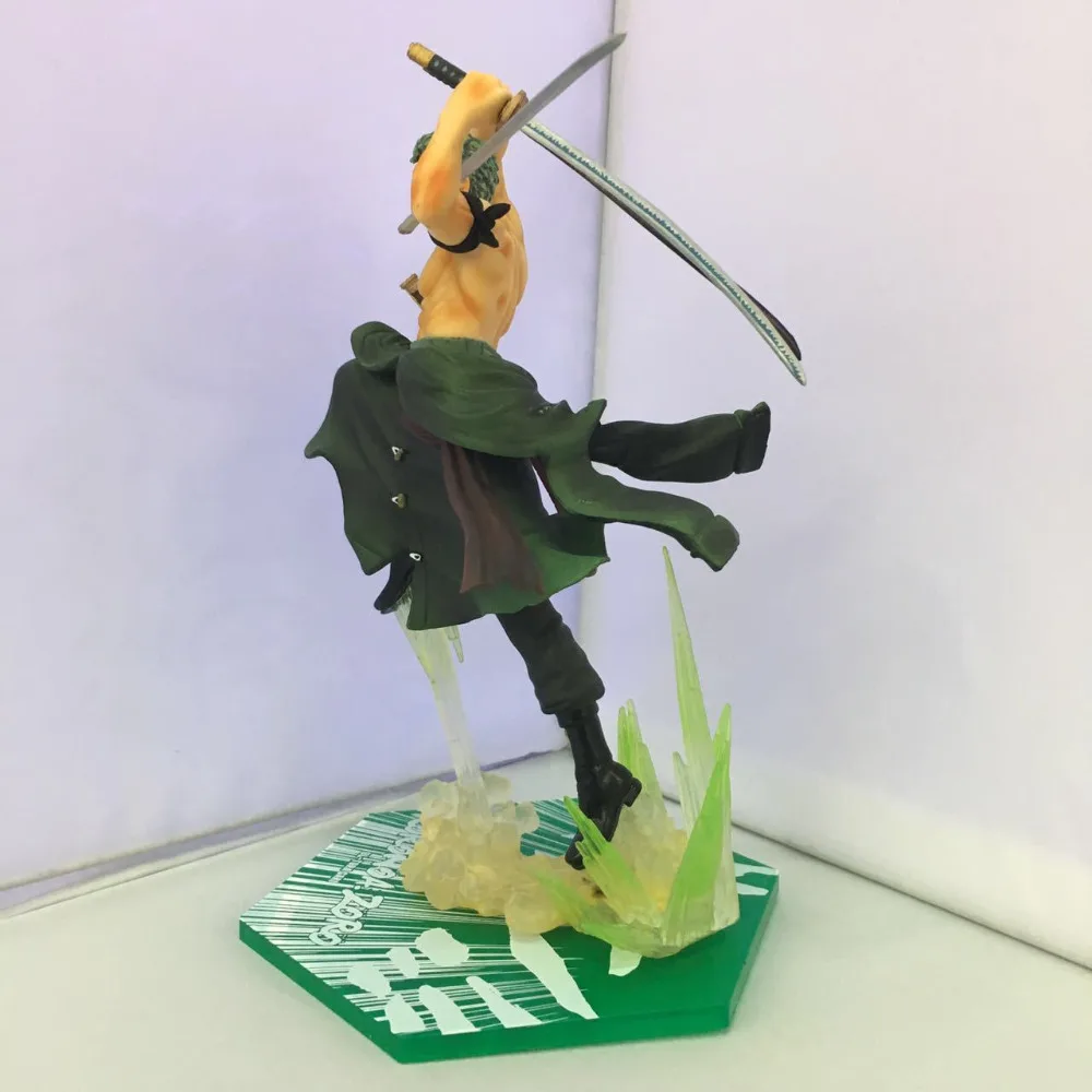 Huong Аниме Фигурка 19 см цельные Figuarts Roronoa Зоро Gokutora Охота ПВХ фигурка Коллекционная