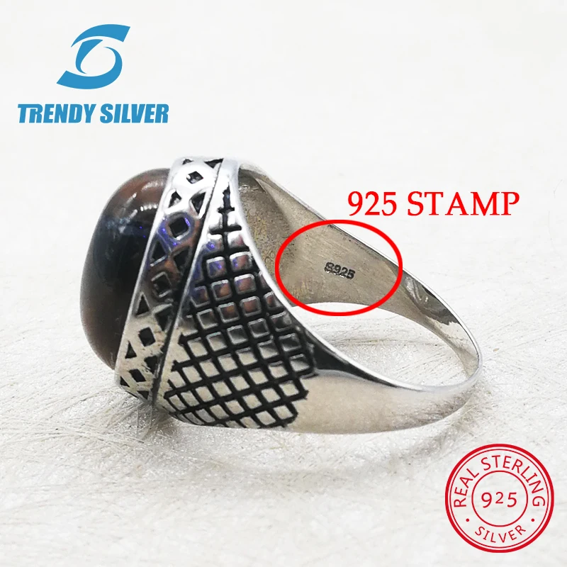 Мужские кольца с бирюзовым камнем серебро 925 пробы TCR8038|Кольца| |