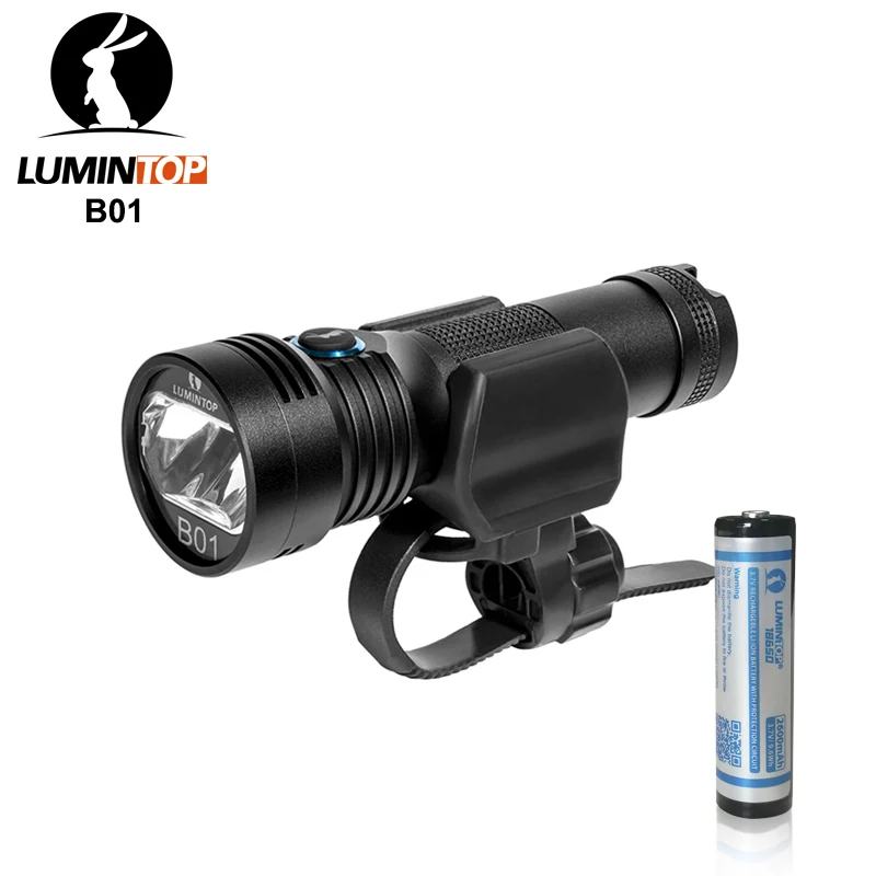 Lumintop B01 велосипедный светильник Micro-USB Перезаряжаемый светильник-вспышка 21700/18650 велосипедный головной светильник антибликовый дизайн 850 люменов 210 метров - Испускаемый цвет: Neutral white