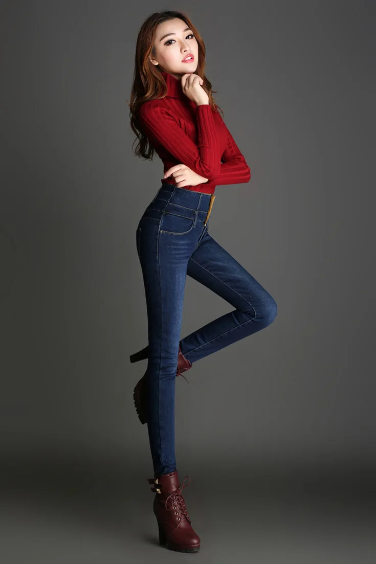 Spring 2018 Fashion Skinny Jeans Pants Women Stretch Womens Denim Casual Blue Feminino |