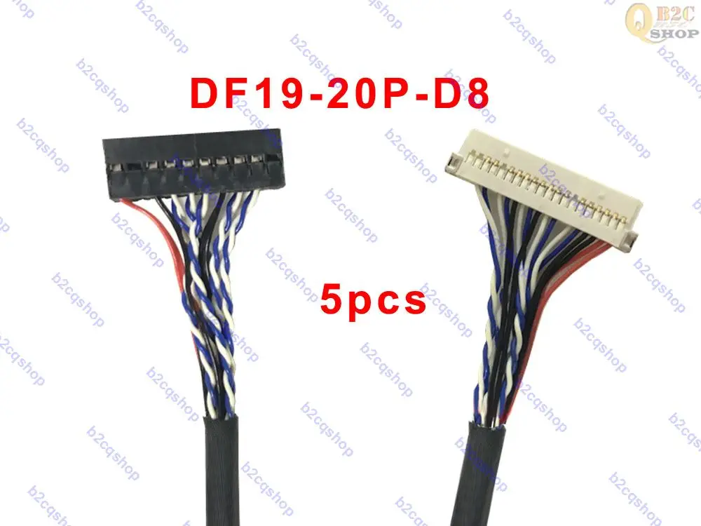 5 шт. кабель LVDS для ЖК монитора 20 контактов 1 канал 8 бит|Компьютерные кабели и