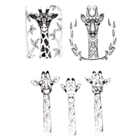 clear stamps news giraffe flower chamois scrapbooking material diy photo cards account rubber stamper transparent stamp sellos