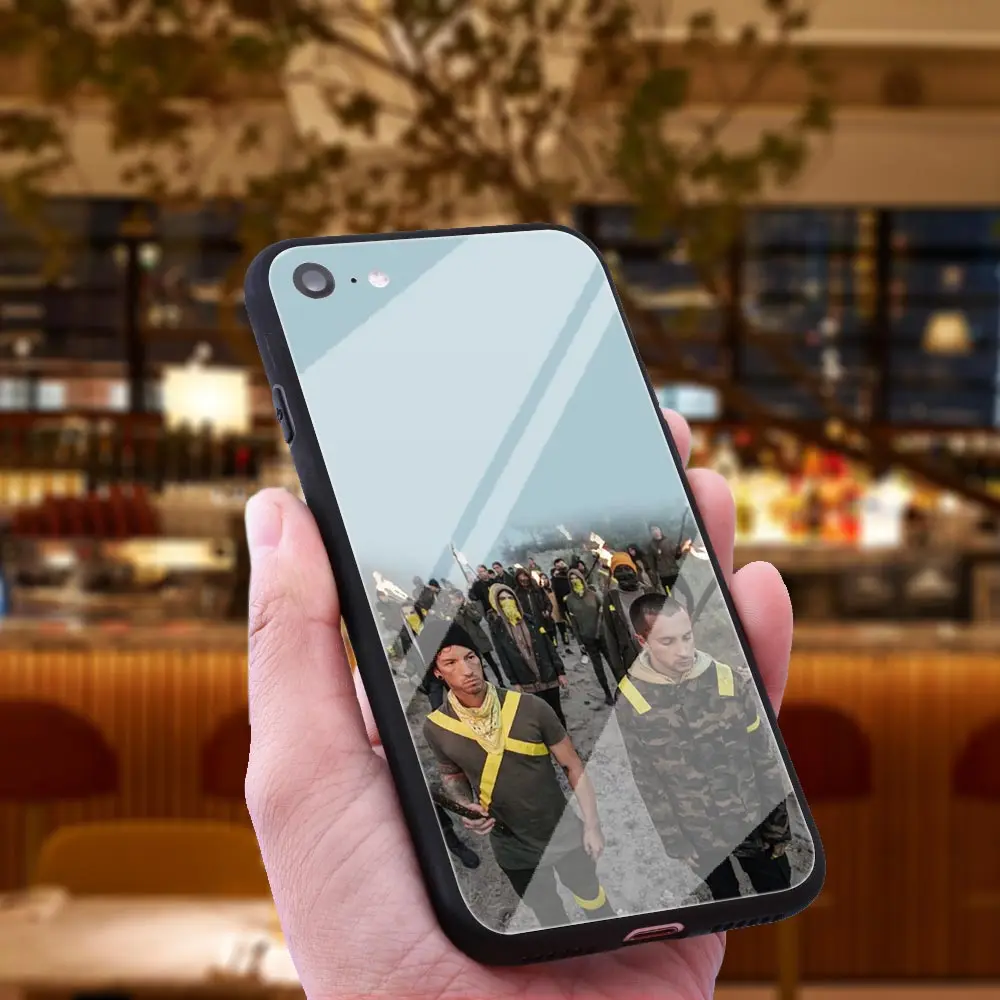 WEBBEDEPP Twenty One Pilots 21 чехол из закаленного стекла для телефона Apple iPhone Xr Xs Max X или 10 8 7 6