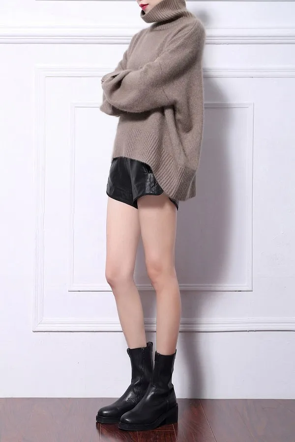 100% Genuine mink cashmere sweater women's sweaters pullovers basic coat | Женская одежда