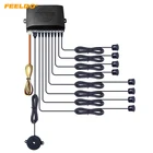 FEELDO Car 8 парковочных датчиков, парковочный радар для заднего хода 22 мм 4 передних и задних сигнала, детектор сигнализации # HQ1549