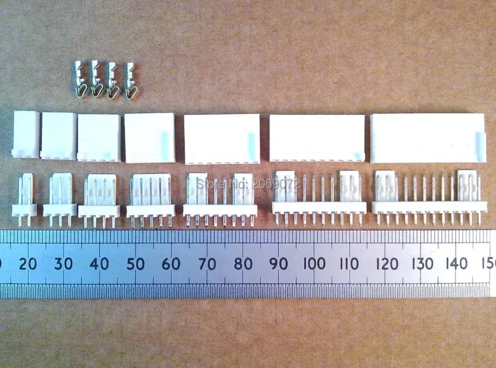 100 комплектов Molex 2-контактный разъем 2 54 мм для печатной платы с проводами и