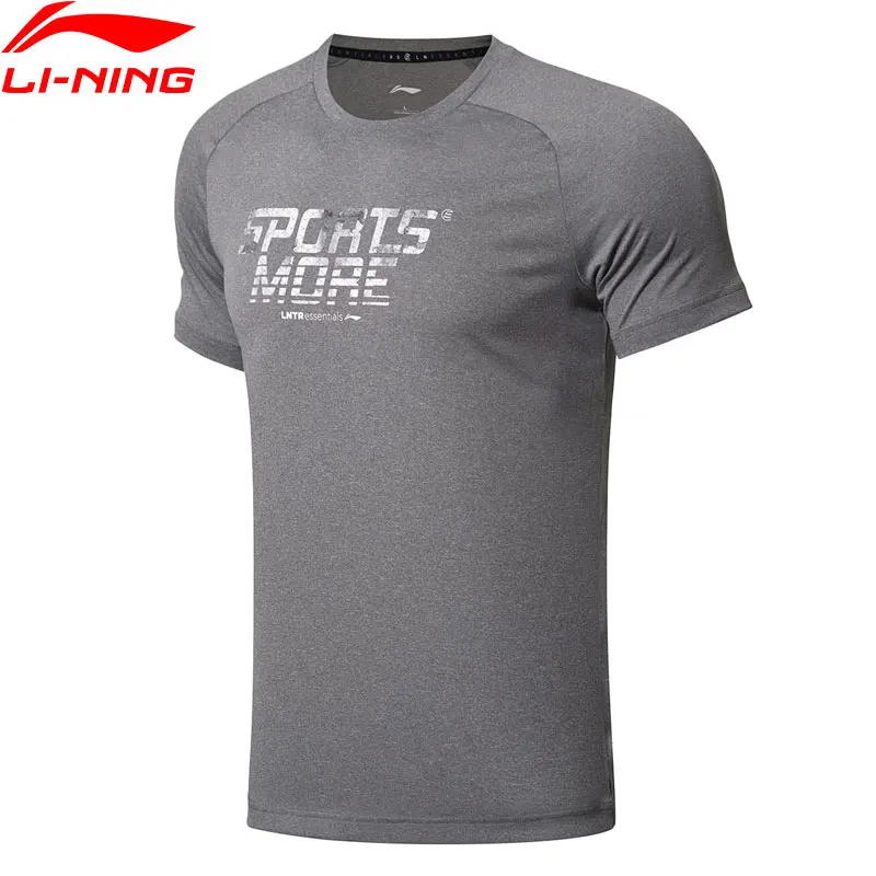 (Распродажа) Li Ning мужские футболки для тренировок 100% полиэстер обычная посадка