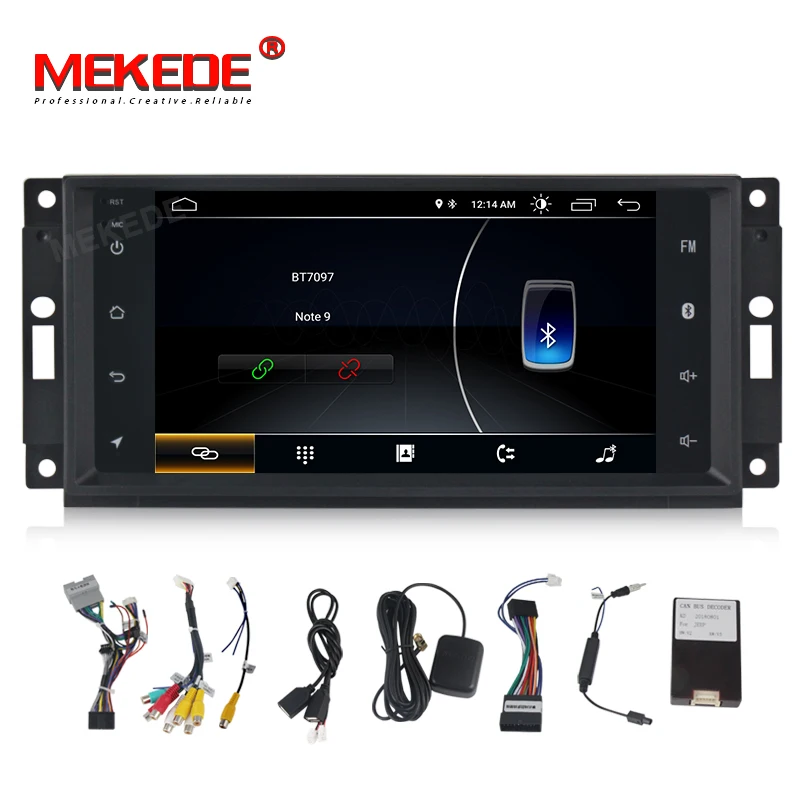 MEKEDE Android8.1 Автомобильный мультимедийный dvd плеер для Jeep Cherokee 2009 2008 2010 Wrangler стерео