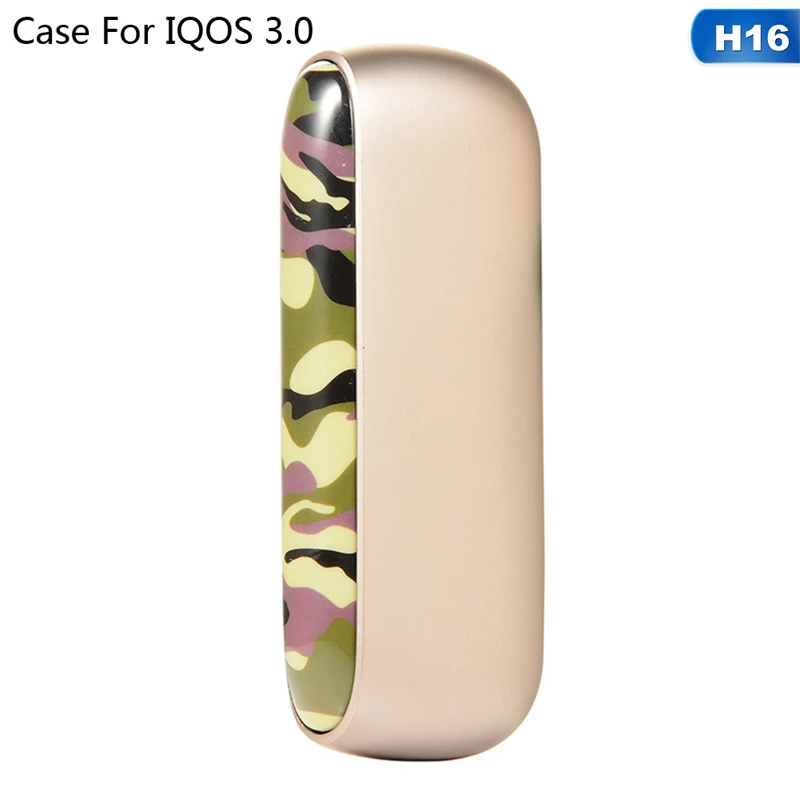 H16 Новые камуфляжные каменные Сменные магнитные колпаки для IQOS 3,0 внешние Чехлы боковая крышка чехол для IQOS 3 - Цвет: H16