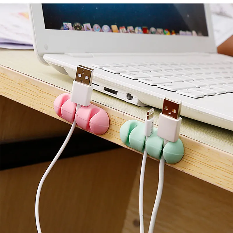 Home Office Storage Desktop self-adhesive wire fixed line clip cable data management | Дом и сад